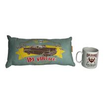 Conjunto Dia Dos Pais - Caneca Barbas + Almofada Vintage