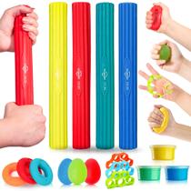 Conjunto DICYWUDI de Barras de Terapia Flex e Treinadores de Força de Preensão Conjunto DICYWUDI de Barras de Terapia Flex e Treinadores de Força de Preensão