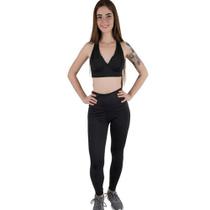 Conjunto Diluxo Legging e Top Vick Preto