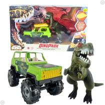 Conjunto Dino Park Carrinho E Dinossauro Rota de Fuga 0091B- Samba Toys