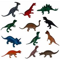 Conjunto Dino World com 12 Dinossauros e Acessórios TK-1205 - Toy King - Mattel