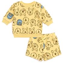 Conjunto Disney Winnie the Pooh para Bebês Meninos com Moletom e Shorts