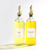 Conjunto dispensador de óleo e vinagre Frasco de vidro Molimoli 500mL x2 Conjunto dispensador de óleo e vinagre Frasco de vidro Molimoli 500mL x2