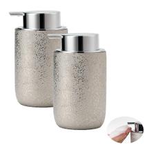 Conjunto dispensador de sabão espumante GIRLUFO 350ml Bathroom Silver