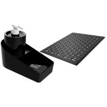 Conjunto Dispenser Porta Detergente e Grade Protetora de Pia Smart S Crippa Bancada Cozinha