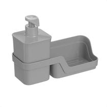 Conjunto Dispenser Pump Porta Detergente C/ Bandeja Para Esponja Organizador de Pia Cozinha Conjunto Dispenser Pump Porta Detergente C/ Bandeja Para Esponja Organizador de Pia Cozinha