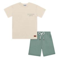 Conjunto Divertto Camiseta Moletinho e Bermuda Moletom Tamanho4CorIgual da foto Conjunto Divertto Camiseta Moletinho e Bermuda Moletom Tamanho4CorIgual da foto