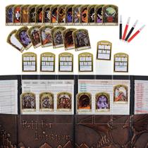 Conjunto DND Initiative & Combat Tracker com tampa de acrílico, 6 unidades Conjunto DND Initiative & Combat Tracker com tampa de acrílico, 6 unidades