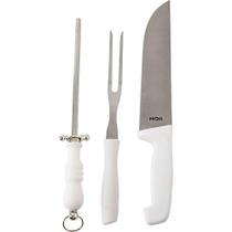 Conjunto do Assador 3 Peças 3310 Mor Branco
