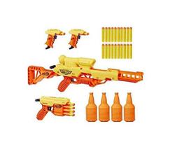 Conjunto do Batalhão Nerf Alpha Strike com 4 lançadores e 4 meio-alvos