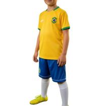 Conjunto do Brasil Infantil Meninos Braziline Mini Craque