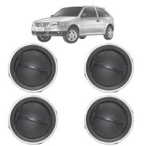 Conjunto Do Difusor Ar Prata Botão Preto Gol G4 G5 G6 2013 2014 Até 2016 Conjunto Do Difusor Ar Prata Botão Preto Gol G4 G5 G6 2013 2014 Até 2016