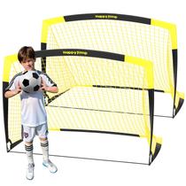 Conjunto dobrável Soccer Goal Happy Jump Pop Up de 5 x 3,6 pés Conjunto dobrável Soccer Goal Happy Jump Pop Up de 5 x 3,6 pés
