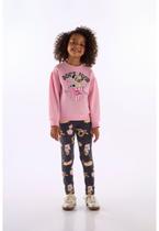 Conjunto Dog's Food Blusão Legging Quimby Azul Conjunto Dog's Food Blusão Legging Quimby Azul