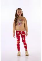Conjunto Dog's Food Blusão Legging Quimby Azul Conjunto Dog's Food Blusão Legging Quimby Azul