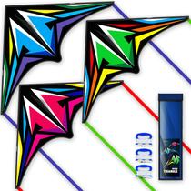 Conjunto Doinfly Delta Kite, 3 peças triangulares de linha única Easy Fly