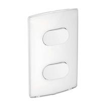 Conjunto Dois Interruptor Simples Com Placa e Suporte Branco Gloss Nereya Legrand