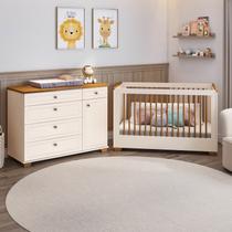 Conjunto Dormitório 1 Berço 1 Cômoda Baby Ananda Casatema MadeiraOriginals Conjunto Dormitório 1 Berço 1 Cômoda Baby Ananda Casatema MadeiraOriginals
