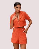 Conjunto Dot Clothing Tweed Laranja