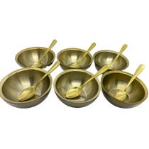 Conjunto Dourado Para Servir Sobremesas - By Fineza Conjunto Dourado Para Servir Sobremesas - By Fineza