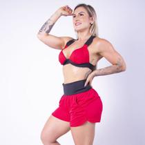 Conjunto Dry Fit Com Top e Short Fitness, Praia e Piscina Tecido Seca Rápido - Fitmoda