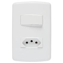Conjunto Duale Up com 1 Tomada e 1 Interruptor Iriel Conjunto Duale Up com 1 Tomada e 1 Interruptor Iriel