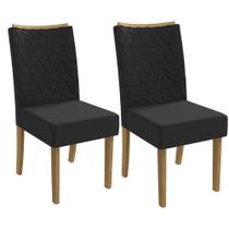 Conjunto Duas Cadeiras Estofadas Kappesberg Sala de Estar Revestimento Tecido - KAPPESBERG POP