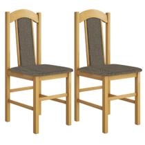 Conjunto Duas Cadeiras Modelo Colonial Canção Estofada Espuma D18