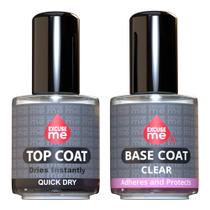 Conjunto Duo de Esmalte EXCUSE ME Secado Rápido Top Coat e Base Coat 15ml Conjunto Duo de Esmalte EXCUSE ME Secado Rápido Top Coat e Base Coat 15ml