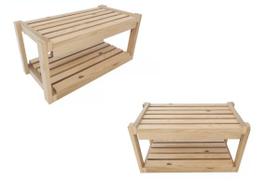 Conjunto Duplo de Prateleiras Kit com 2 Design Escada Portatil