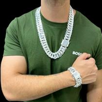 Conjunto Duplo Grumet - 70cm 22mm Prata 925 Conjunto Duplo Grumet - 70cm 22mm Prata 925