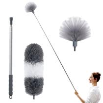 Conjunto Duster BOOMJOY de penas de microfibra com teia de aranha e poste de 2,5 m