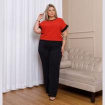 Conjunto Dyze Verão Blusa Manga Curta e Calça Plus Size