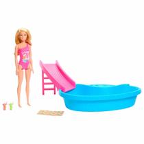 Conjunto e Boneca - Barbie Dreamhouse - Piscina Glam - Mattel