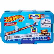 Conjunto e Pista - Hot Wheels Track Builder - Queda De Gelo - Mattel