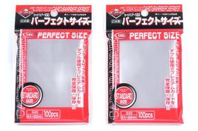 Conjunto econômico Card Barrier Soft Sleeves KMC 100 Pochettes, pacote com 2