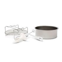 Conjunto electrolux de acessórios para air fryer com forma, grelha e fatiador 41048480