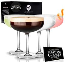 Conjunto Elegante de 4 Taças para Espresso Martini VEMACITY 300ml Conjunto Elegante de 4 Taças para Espresso Martini VEMACITY 300ml