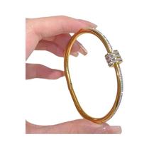Conjunto Elegante De 8 Pulseiras De Aço Inoxidável Com Strass Para Uso Diário E Festividades