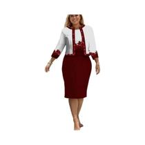 Conjunto Elegante De Vestido Cardigã Estampado Feminino Com Manga Flare Chique E Top Conjunto Elegante De Vestido Cardigã Estampado Feminino Com Manga Flare Chique E Top