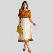 Conjunto elegante detalhes em guipir jana marcal Conjunto elegante detalhes em guipir jana marcal