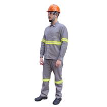 Conjunto Eletricista Cinza NR10 Risco II Eqpro CA 41146 e 41147