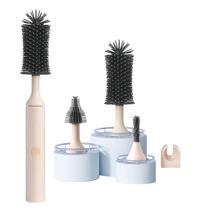 Conjunto elétrico de limpeza de escovas para mamadeiras Winforhour Pink