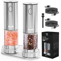Conjunto elétrico de moedor de sal e pimenta Yumcian Recarregável
