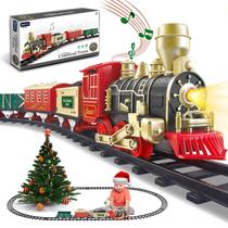 Conjunto elétrico de trem de Natal XINGYING com luzes e sons