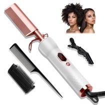 Conjunto elétrico Hot Comb para perucas Human Hair 12 Temp Conjunto elétrico Hot Comb para perucas Human Hair 12 Temp