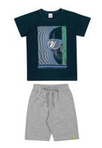 Conjunto Elian Infantil Menino Verão com Estampa Barcos