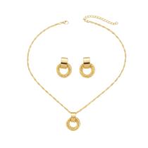 Conjunto Elos Diamantados - Banhado em ouro 18k