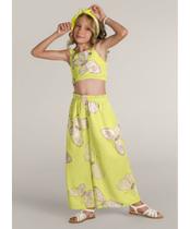 Conjunto em crepe texturizado feminino -tamanho 6 anos g Conjunto em crepe texturizado feminino -tamanho 6 anos g