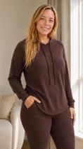 Conjunto Em Lânzinha Plus Size Calça Blusa Manga Longa 2 PÇ Tamanho:GGCor:Marrom Conjunto Em Lânzinha Plus Size Calça Blusa Manga Longa 2 PÇ Tamanho:GGCor:Marrom